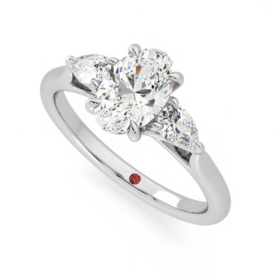 Affinity Ring - 0.30ct Oval Diamond