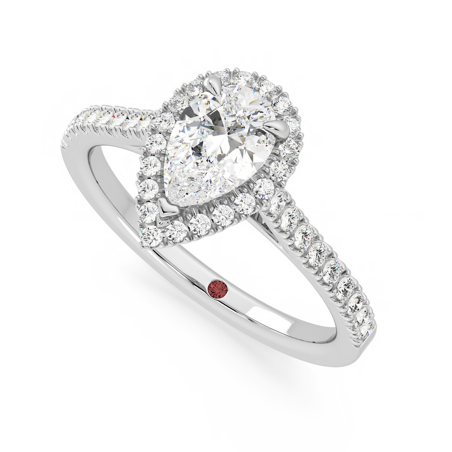 Allure Ring - 0.70ct Pear Diamond