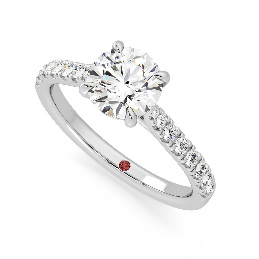 Aurora Ring - 0.50ct Round Diamond