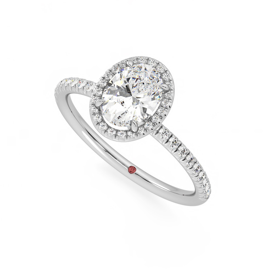 Dawn Ring - 0.70ct Oval Diamond