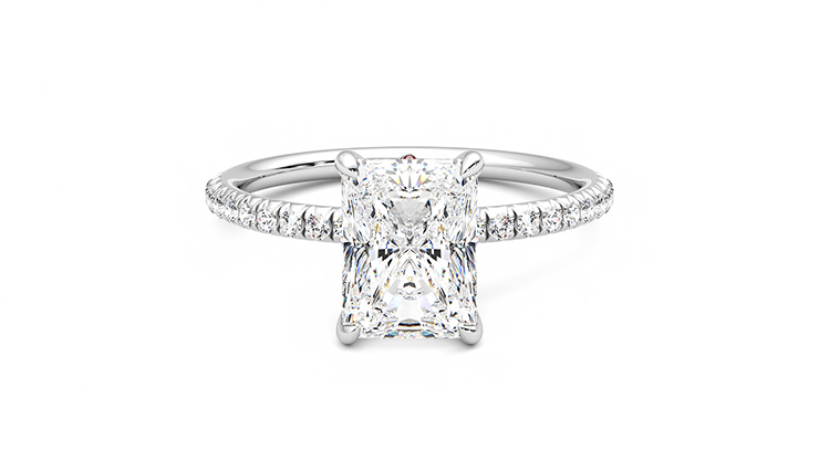 Taylor & Hart Dulcet Radiant Engagement Ring 360 detail 01