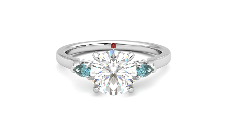 Taylor & Hart Faith Round Engagement Ring 360 detail 01