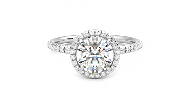 Taylor & Hart Dawn Round Engagement Ring 360 detail 01