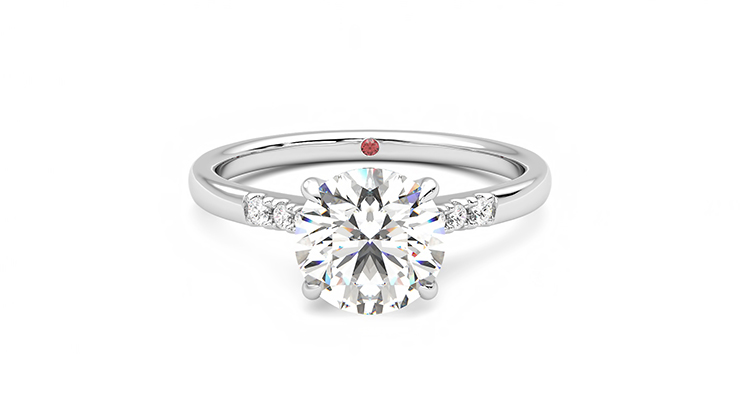 Taylor & Hart Lissome Round Engagement Ring 360 detail 01