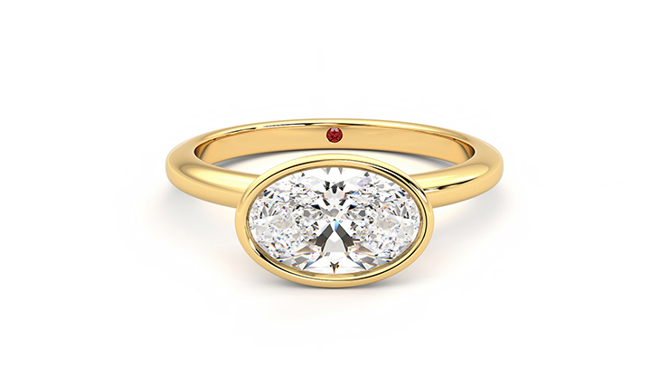 Taylor & Hart Purity Oval Engagement Ring 360 detail 01