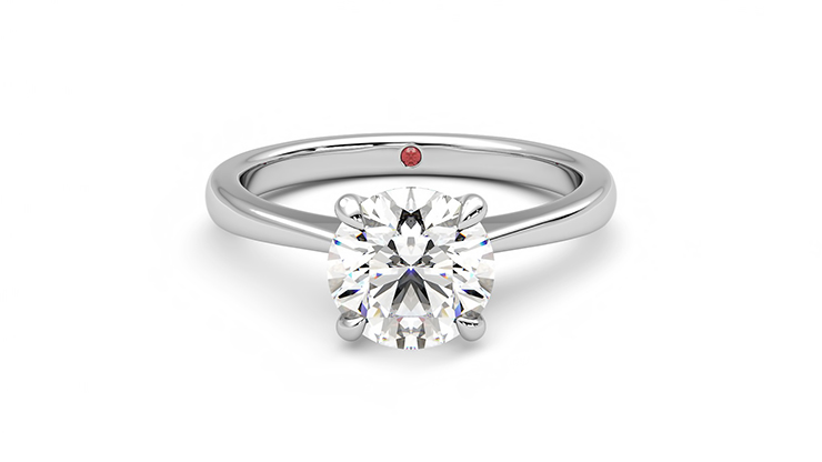 Taylor & Hart Elysium Round Engagement Ring 360 detail 01