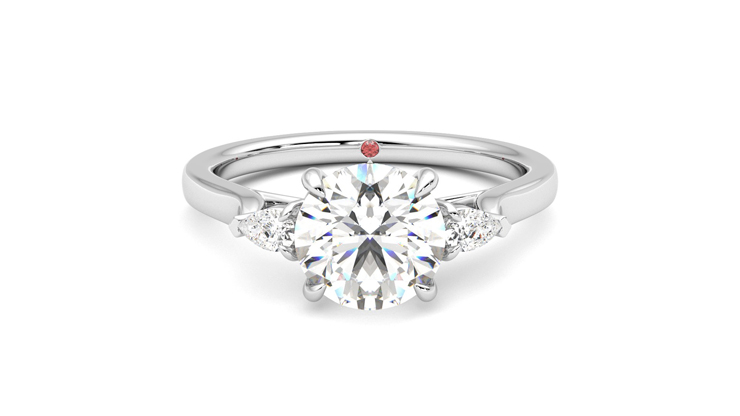 Taylor & Hart Faith Round Engagement Ring 360 detail 01