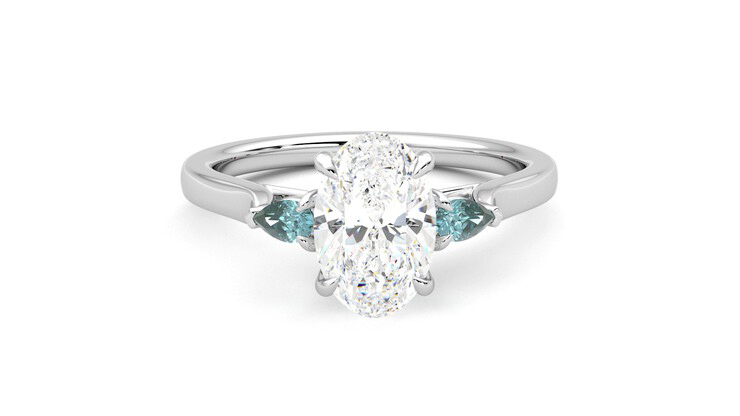 Taylor & Hart Faith Oval Engagement Ring 360 detail 01