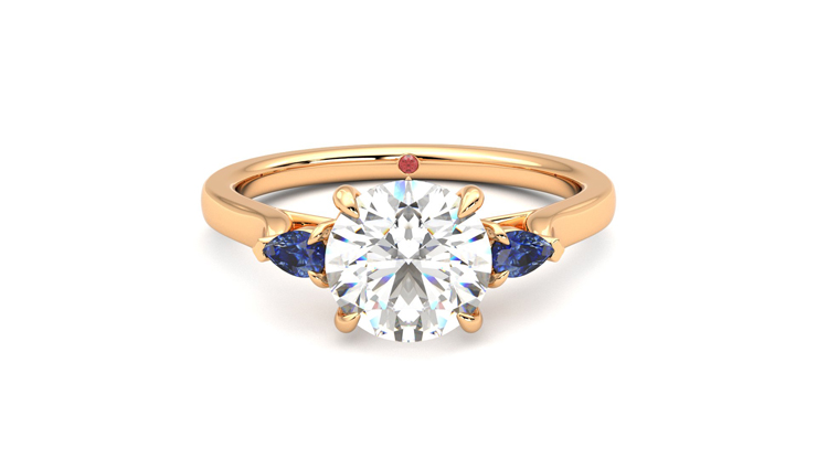 Taylor & Hart Faith Round Engagement Ring 360 detail 01