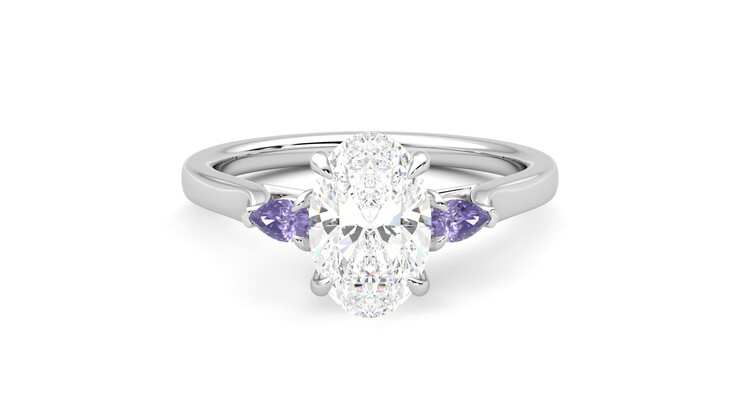 Taylor & Hart Faith Oval Engagement Ring 360 detail 01